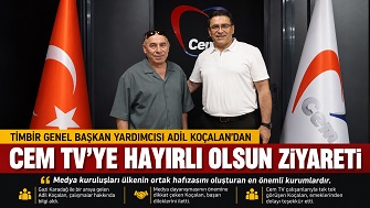 TİMBİR’DEN CEM TV’YE HAYIRLI OLSUN ZİYARETİ