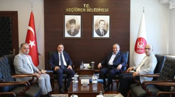 TİMBİR heyetinden Keçiören Belediye Başkanı Mesut Özarslan’a ziyaret