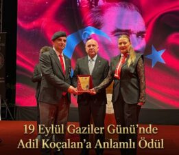 19 Eylül Gaziler Günü’nde Adil Koçalan’a Anlamlı Ödül